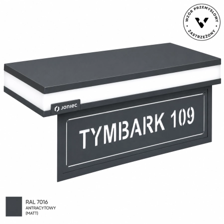 LED BLOCK 504X200x230 LIGHT ADRESOWA STANDARD, KOLORY: antracyt, czarna, brązowa, INOX
